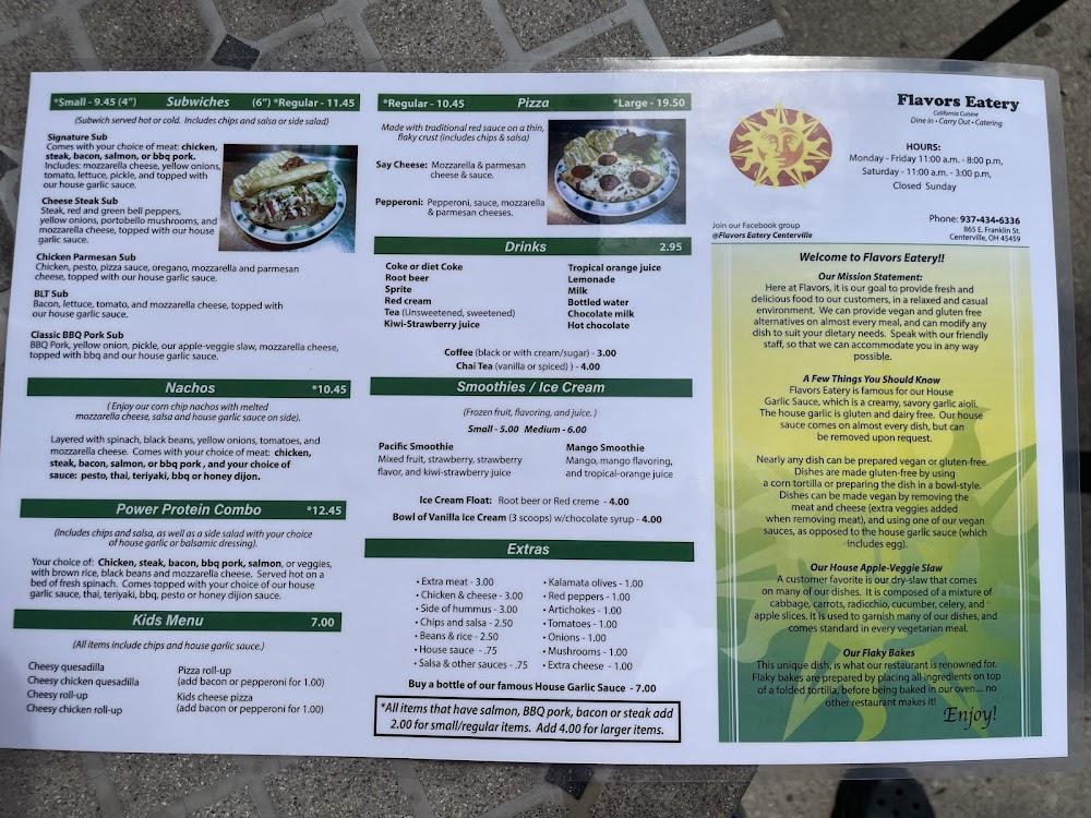 Flavors Eatery Menu image 2